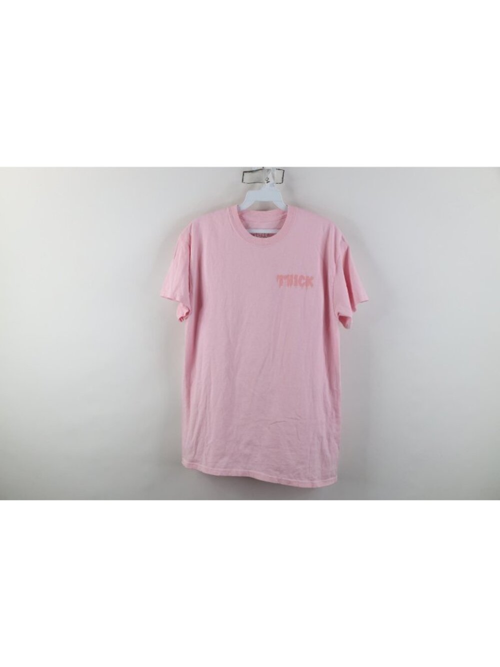 Kylie Jenner Womens Small Spell Out Thick Lingerie Short Sleeve T-Shirt Pink